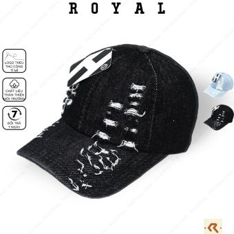 Mũ Lưỡi Trai Nón Lưỡi Trai Nam Nữ Jeans Đen Xanh Rách Vải Denim Nón Kết - Royal Caps