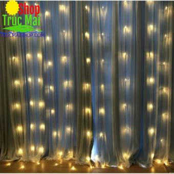 Bộ Đèn Led Thả Rèm Mưa Rơi - Đèn Nháy Thả Mành, Trang Trí Cây Đẹp Lung Linh