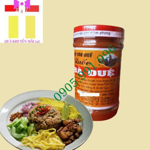 Mắm ruốc Bà Duệ 200g / 400g chuẩn vị bún bò Huế- Quà khuyến mai 247