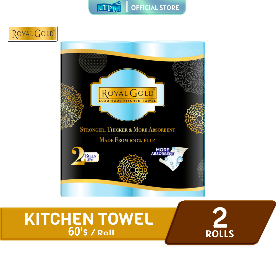 Royal Gold Kitchen Towel 60's x 2 Rolls