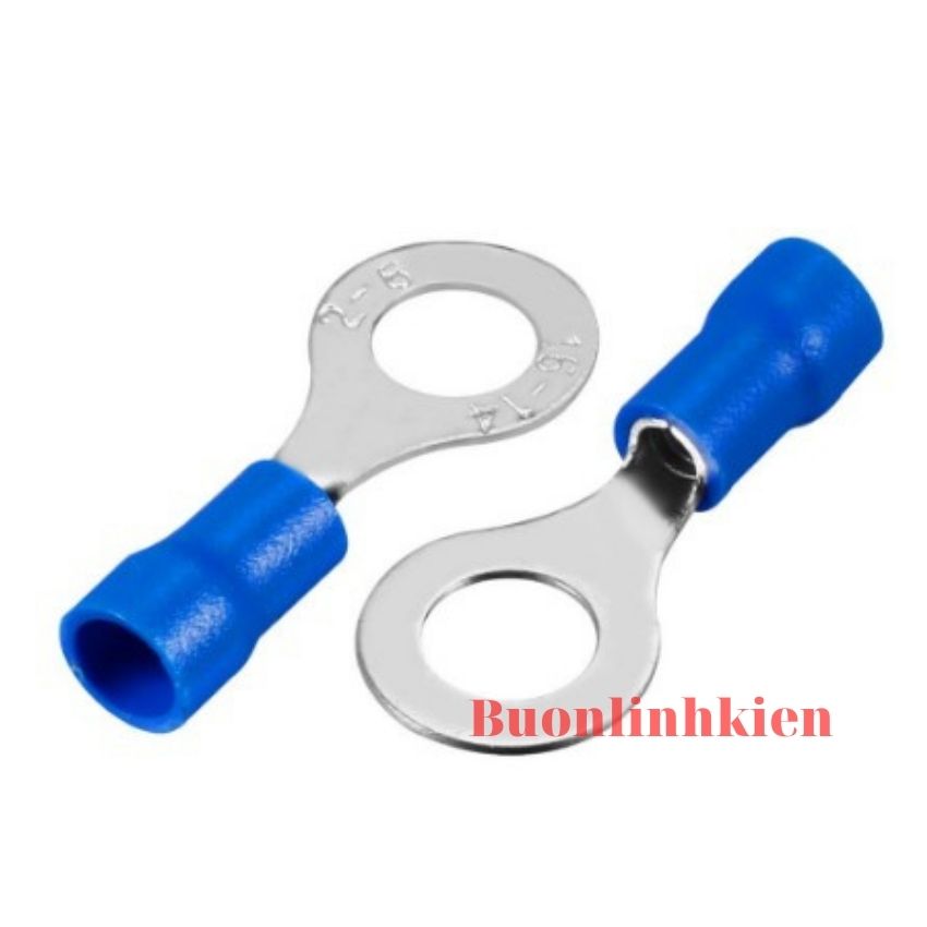 100 đầu cos tròn rv2-5 dùng cho dây 1.5-2.5 mm, cos tròn xe máy rv2-5