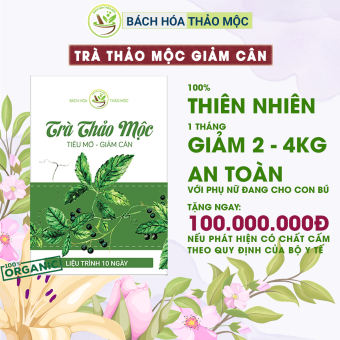 Trà Giảm Cân Thảo Mộc Cấp Tốc Tiêu Mỡ An Toàn 100% Thiên Nhiên | Bách Hóa Thảo Mộc