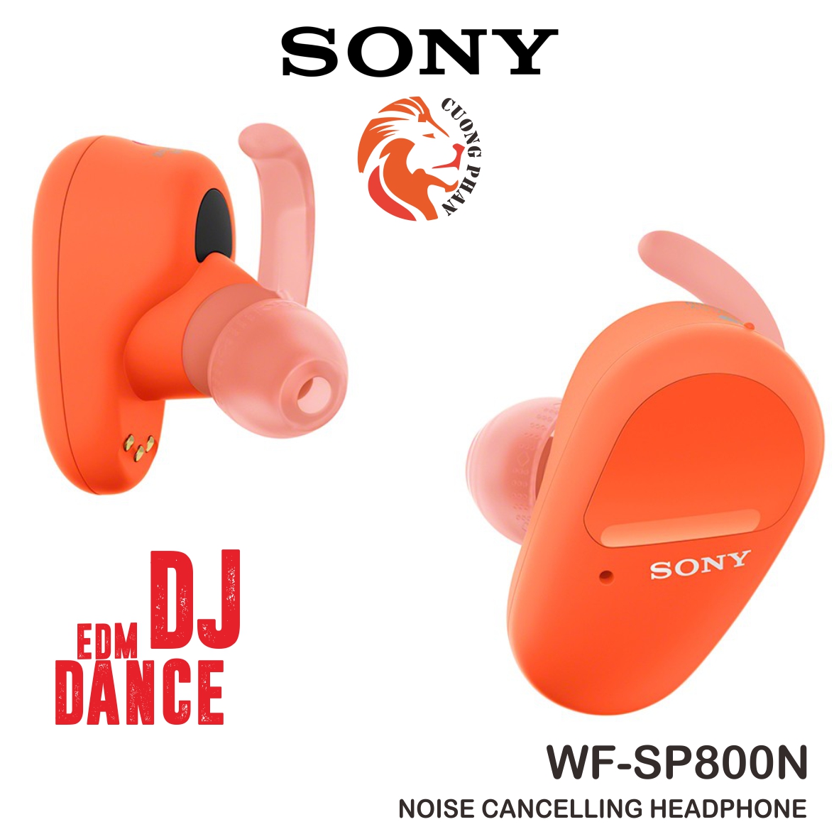 Tai Nghe Thể Thao Chống Ồn True Wireless Sony WF-SP800N, Bảo Hành 12 Tháng