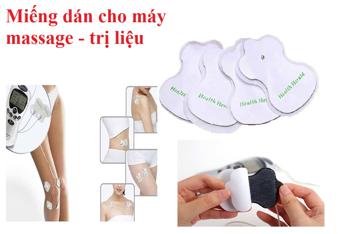 Bộ 8 Miếng Dán dùng cho Máy Massage trị liệu , các loại máy trị liệu xung điện