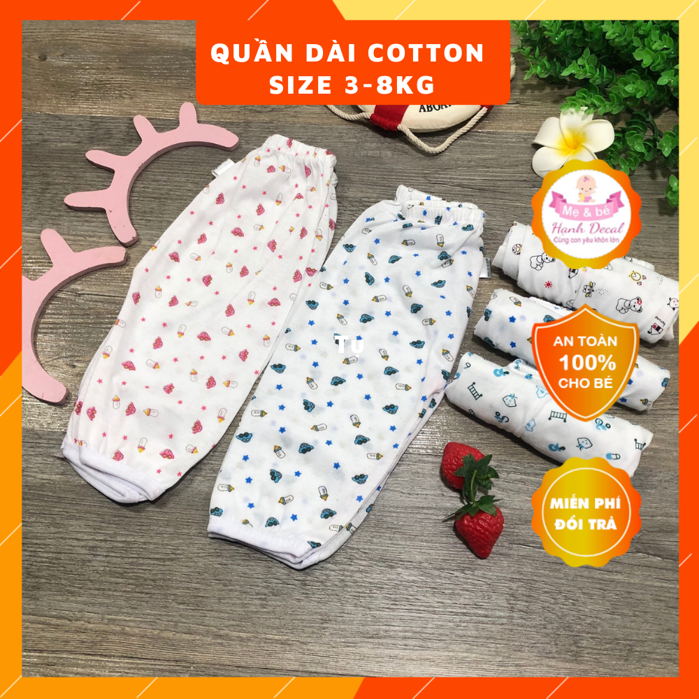 Quần dài sơ sinh Bình sữa cho bé yêu SIZE 3-8KG