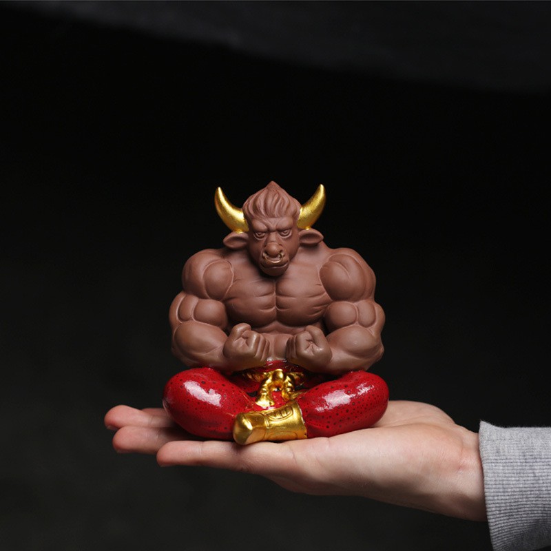 Tượng gốm Ngưu Ma Vương- Tượng trâu siêu ngầu- Tượng tuổi sửu- Quà tặng ý nghĩa