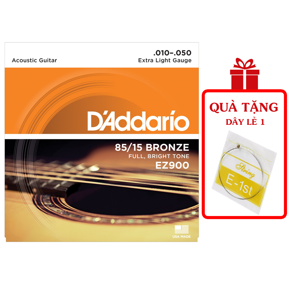 Dây Đàn Guitar Acoustic D'Addario EZ900 [Size 10]