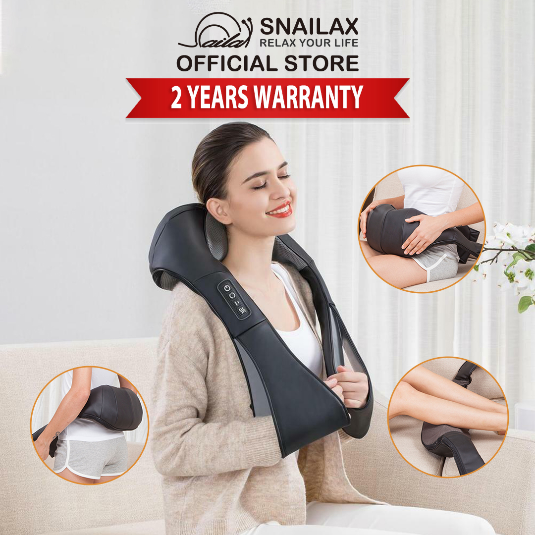 Snailax SL-236 Full Body Massager with Air Compress Kneading & Heat-, 2  years local warranty