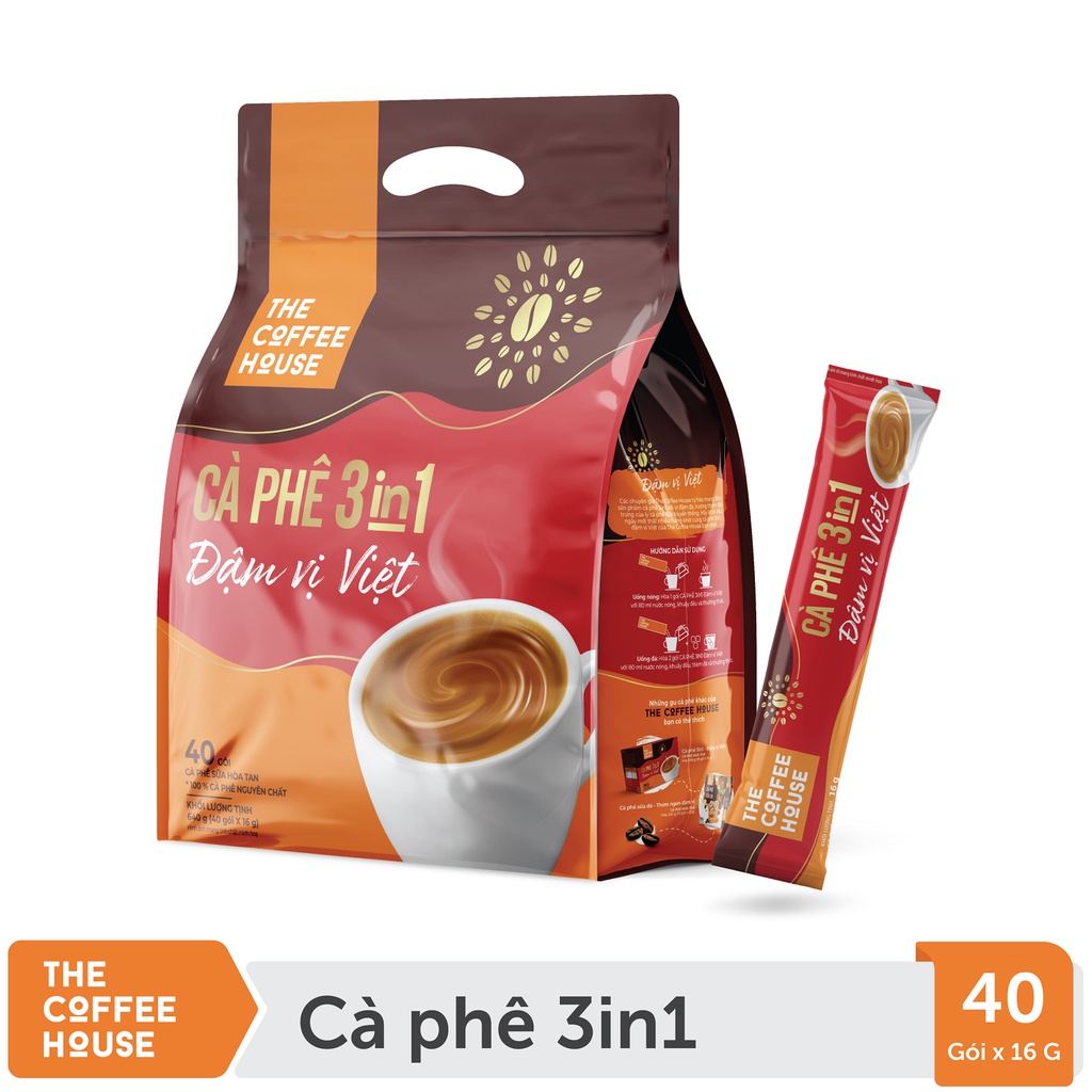 Date t9-24 cà phê 3in1 đậm vị việt - the coffee house
