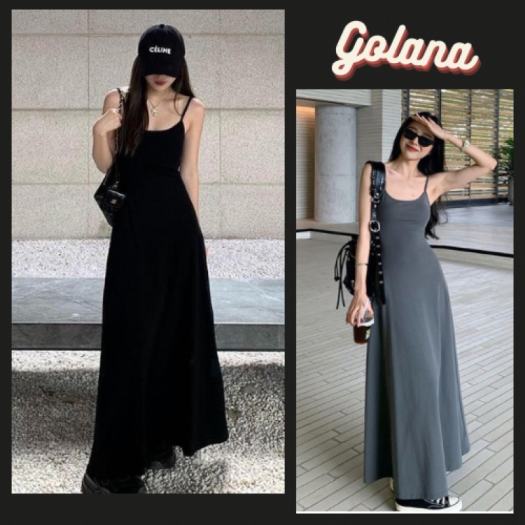Ảnh thật] Đầm maxi body thun đen tay dài hở eo xẻ tà vintage | Shopee Việt  Nam