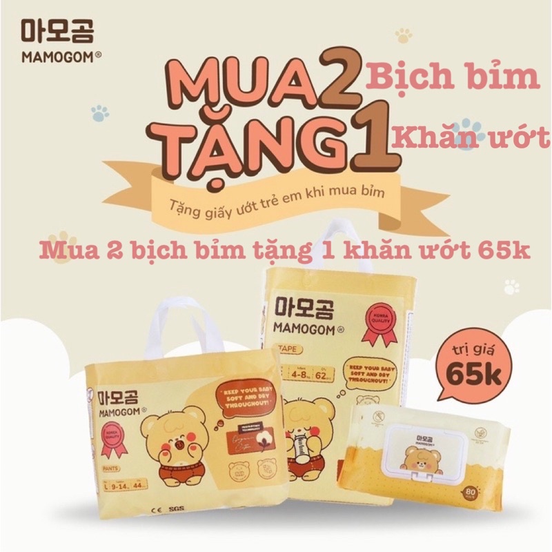 Bỉm hữu cơ mamogom nội địa hàn quốc dán/quần đủ size