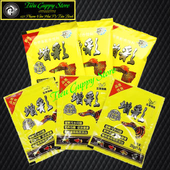 Thức ăn Cá Bảy Màu giá rẻ 20g - Cám Vàng Cá Bảy Màu