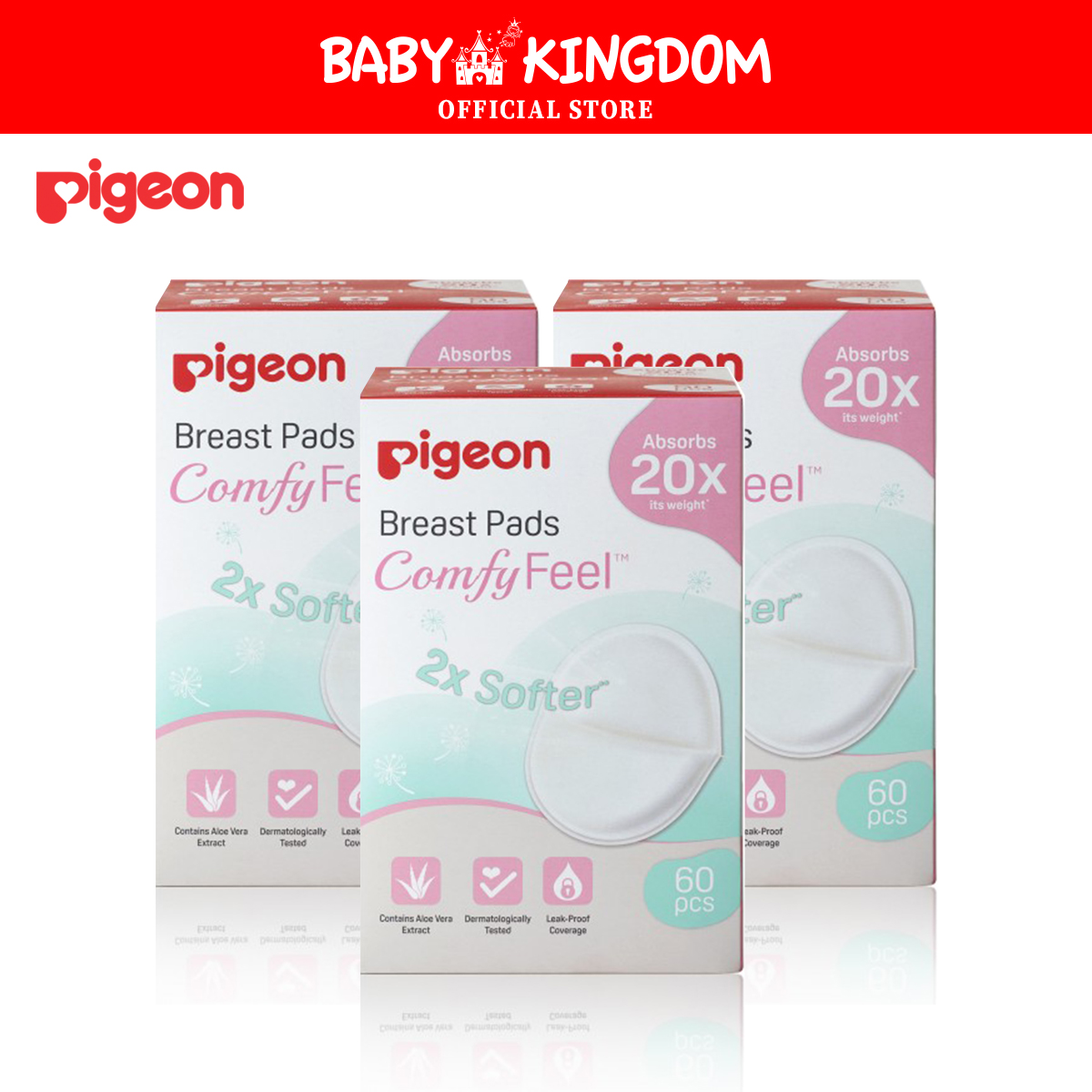 Pigeon Breast Pads Comfyfeel 60pcs