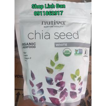 🌿Hạt Chia Mỹ Nutiva Trắng 340Gr  Chính Hãng Date 2024