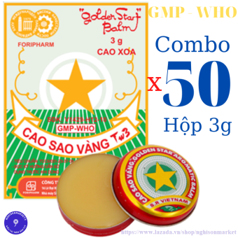 Cao sao vàng combo 50 hộp x 3gram