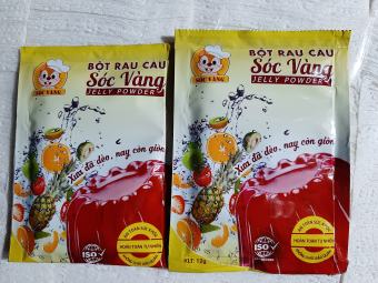 Bột Rau Câu Dẻo Giòn Sóc Vàng 12g