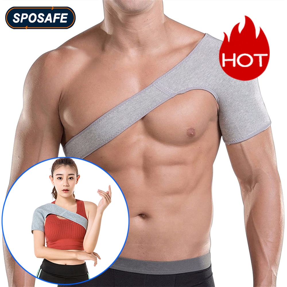 Double Shoulder Support Strap Adjustable Bandage Sports Double