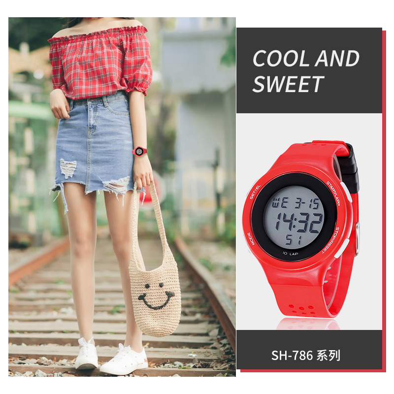 SHHORS Đồng Hồ Unisex Thể Thao , Thời Trang Giản Dị , Chất Style 786.