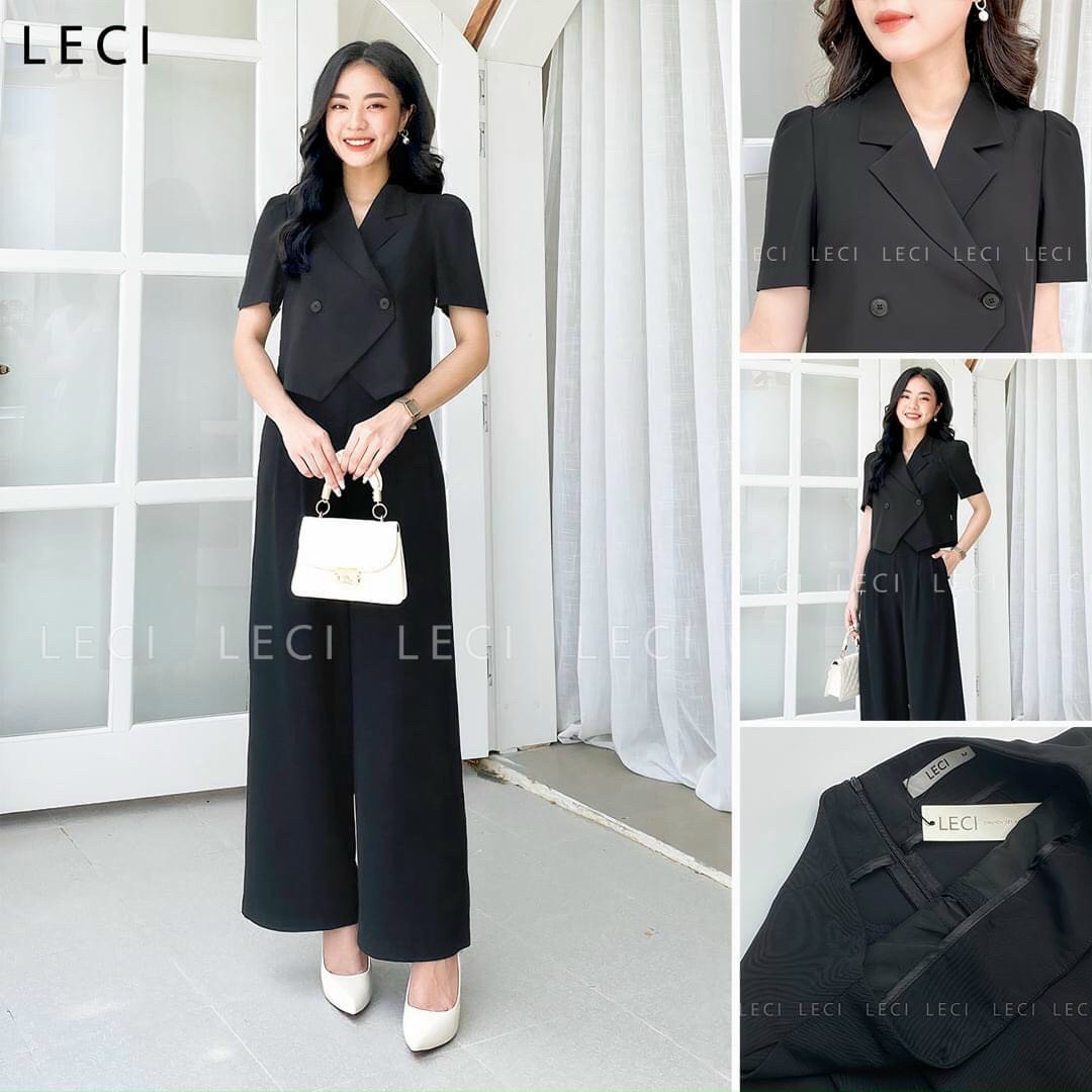 Set vest dài thời trang phong cách công sở trẻ trung xinh xắn.