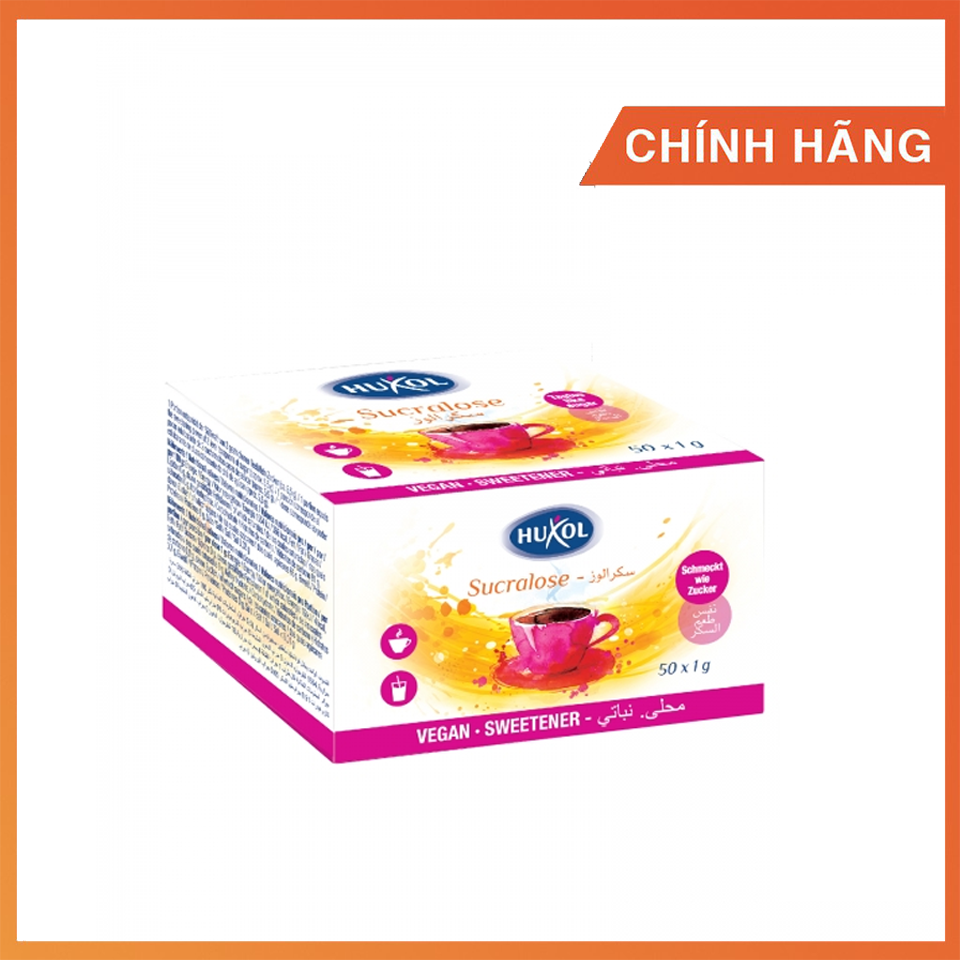 Đường ăn kiêng Huxol Sucralose | hộp 50 gói