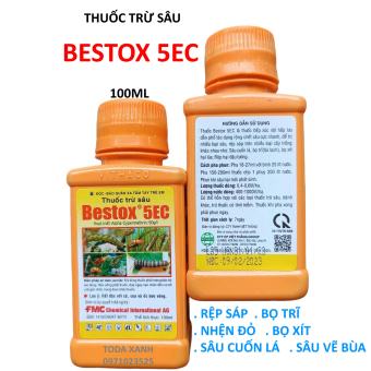 THUỐC TRỪ SÂU, RỆP SÁP, BỌ TRĨ, BỌ XÍT. THUỐC TRỪ SÂU BESTOX 5EC CHAI 100ML TRỪ BỌ TRĨ, RỆP SÁP, SÂU CUỐN LÁ..