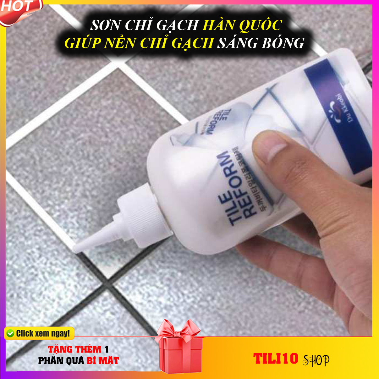 [HCM]✅FreeShip-Xem Clip - Chai Lọ Sơn Chỉ Gạch Hàn Quốc Đa Năng.Trắng sáng nền gạch - an toàn sử dụng - Nam Nữ đều dùng dễ dàng [ [TILI10 Shop]