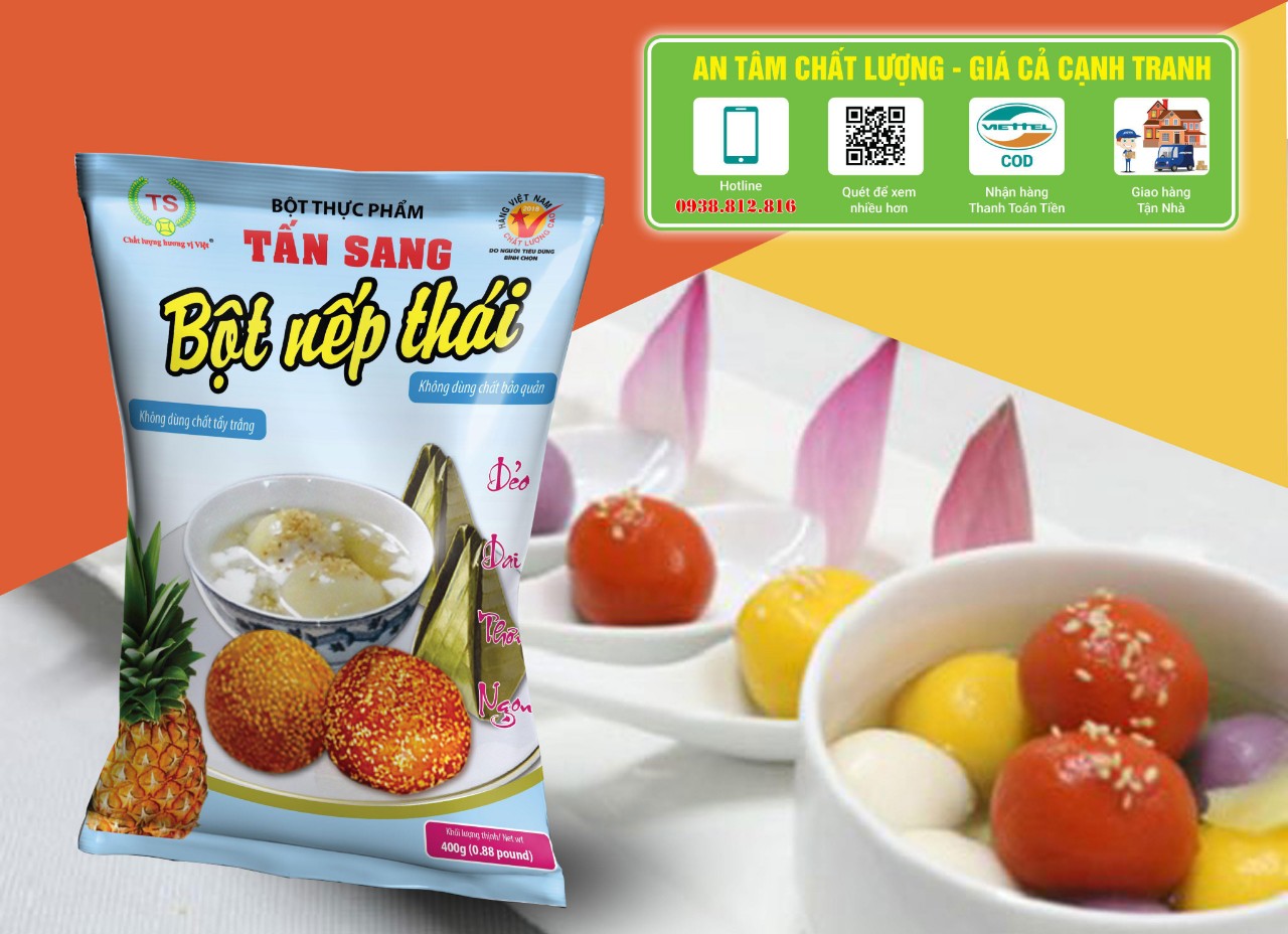 Combo 2 gói Bột Nếp Thái Thượng Hạng Tấn Sang