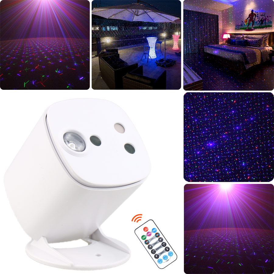 Eshiny đèn vũ trường dj ngôi sao bầu trời rgb b224 máy chiếu tiệc đèn led laser rgb điều khiển từ xa tại nhà quán bar khiêu vũ ktv phòng sinh nhật đèn mini hiệu ứng ánh sáng sân khấu usb