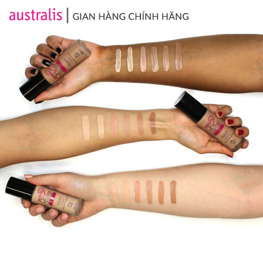Kem Nền Mịn Nhẹ Che Phủ Cao Australis Oh 2 Glow Light Diffusing Foundation 28ml-Hàng Úc Chính Hãng