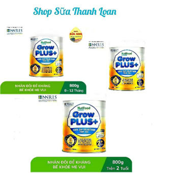 Sữa Non Vàng Nutifood GrowPLUS+ Số 0+/ 1+/ 2+ Lon 800g.