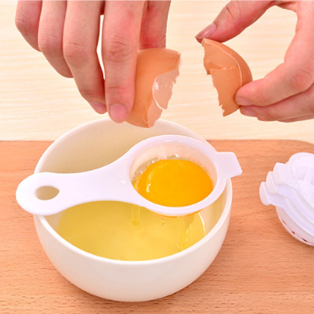 Dụng Cụ Tách Lòng Đỏ Trứng Gà Thông Minh Tiện Dụng - Đồ Gia Dụng Không Thể Thiếu Của Chị Em Nội Trợ- Màu trắng