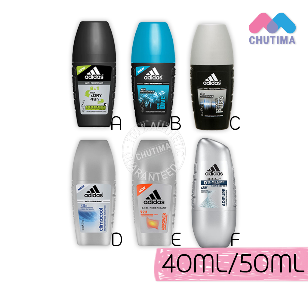 ลองดูภาพสินค้า โรลออนระงับกลิ่นกาย อาดิดาส แอนตี้-เพอร์สไพแรนท์ โรลออน 40/50 มล. Adidas Anti-Perspirant Roll-on 40/50 ml.