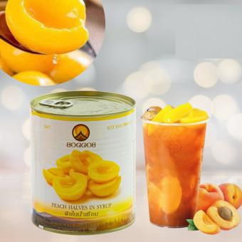 Đào Thái ngâm đóng hộp Boddob - lon 820g