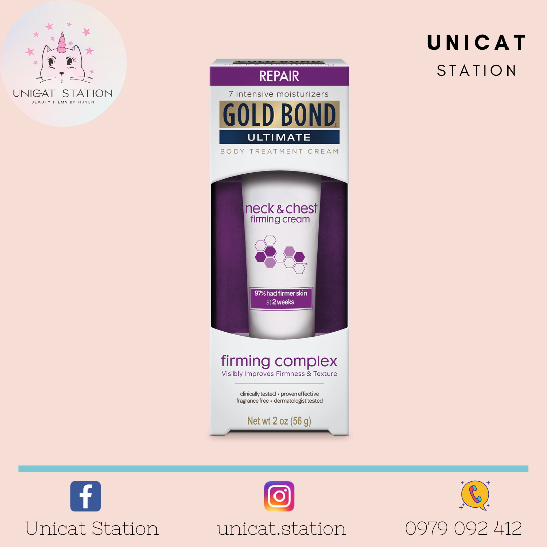 Kem dưỡng cổ và ngực gold bond ultimate neck and chest firming cream 56g