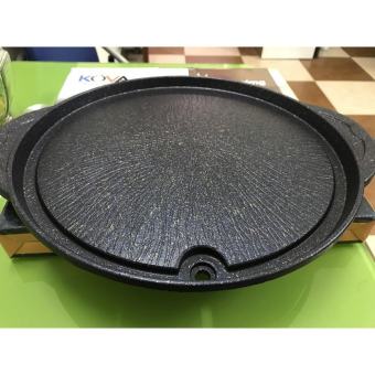 Chảo Nướng Men Tròn Chống Dính Cao Cấp Huỳnh Anh -Vĩ nướng tròn chống dính Huỳnh Anh cho bếp gas bếp cồn