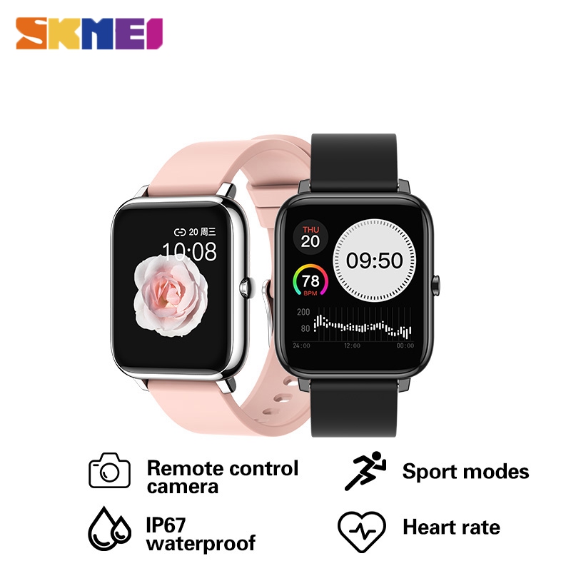 SKMEI C25 410mAh AMOLED Smartwatch 1.43 inch 1ATM Waterproof Heart Rate  Monitor Pedometer Bluetooth