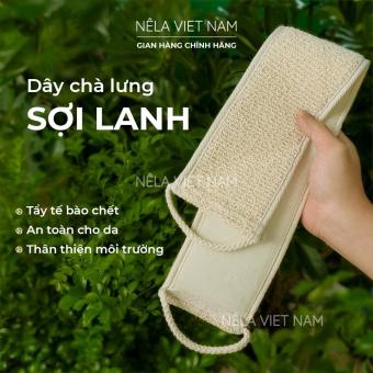 Dây Tắm Chà Lưng Tẩy Tế Bào Chết Từ Sợi Lanh, Đồ Chà Lưng, Kì Lưng Tắm, Cọ Kì Tẩy Tế Bào Chết