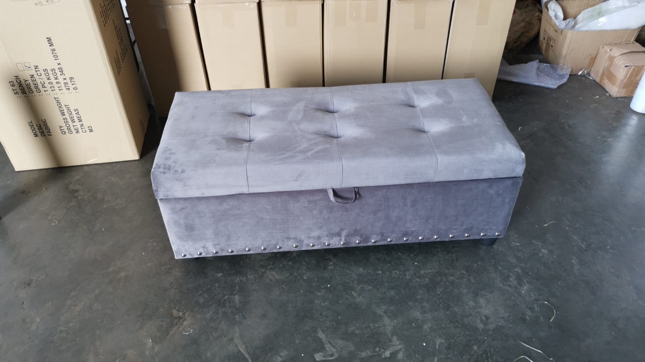 Store Sofa leather stool bench long storage foot (100cm x 40cm x 40cm)