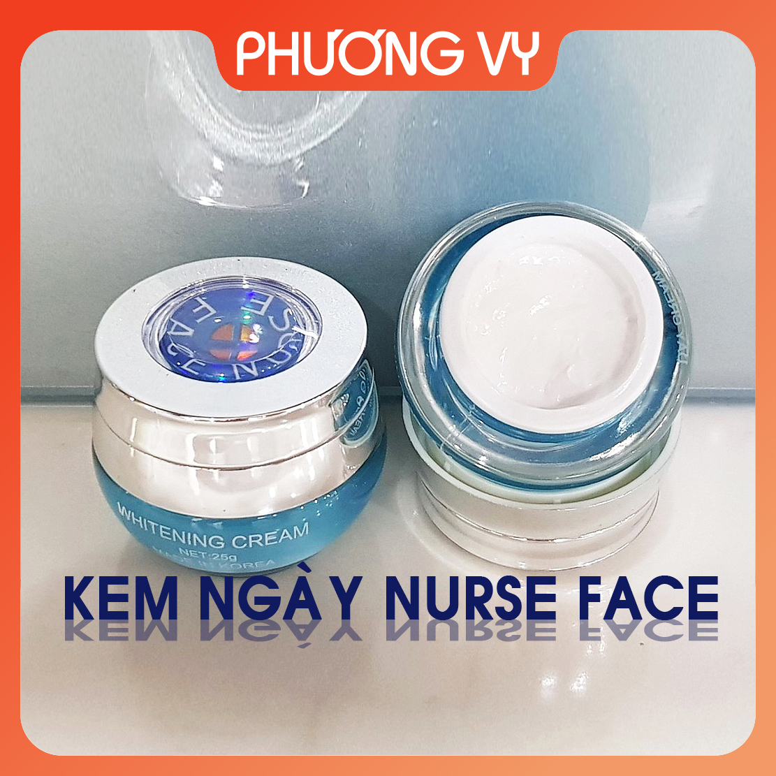 [CHÍNH HÃNG] Kem ngày Nurse Face Ngọc Trai, giúp dưỡng trắng da và mờ nám tàn nhang, kem nám Hàn Quốc, mỹ phẩm Nurse Face.