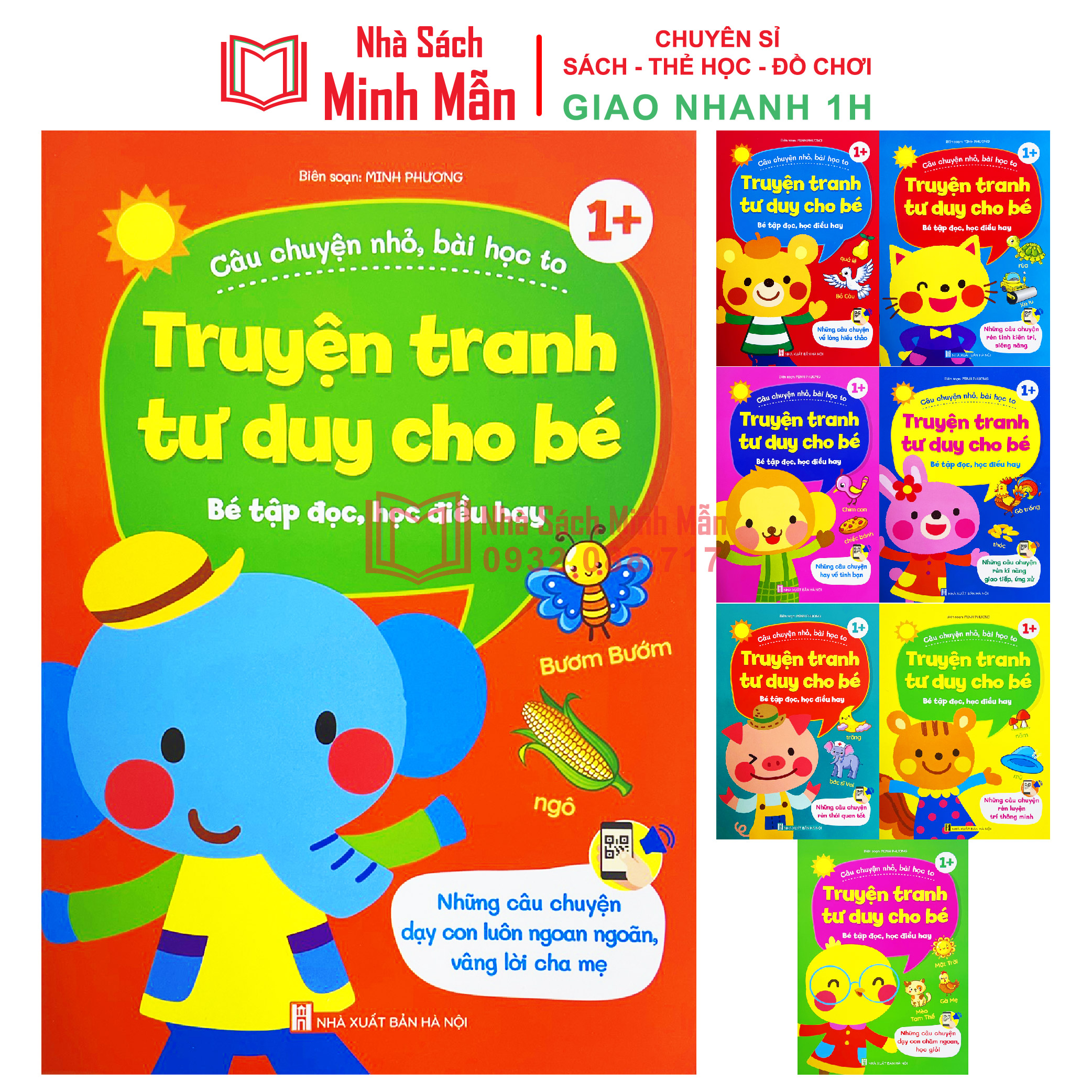 Combo Truyên Tranh Tư Duy cho bé 1-6 tuổi set 8 cuốn