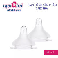 Núm Ti Cổ Rộng Spectra - Lỗ Khí Kép Chống Đầy Hơi Hàng Chính Hãng (02 Chiếc/ Set)