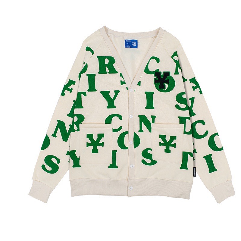 Aó Khoác Cardigan Nữ In Họa Tiết Chữ Cái Đặc Sắc Độc Đáo Phong Cách TEEN P676