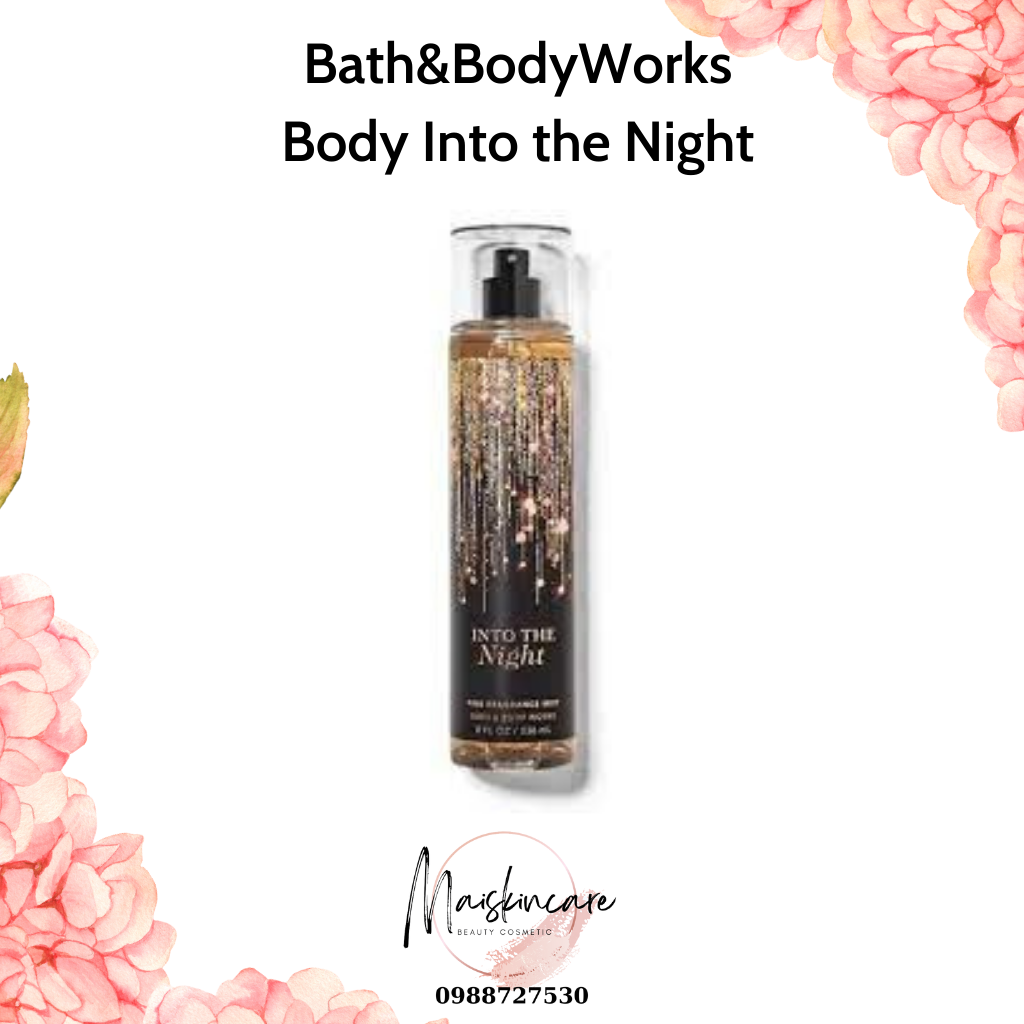 Xịt thơm body into the night bath&bodyworks 236ml cb