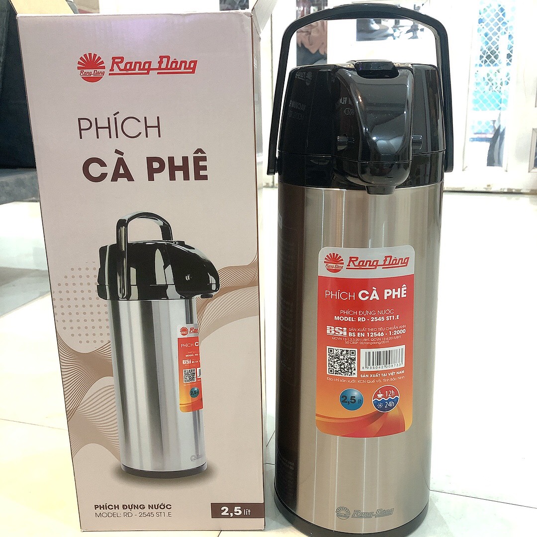 Phích nước nóng rạng đông 2.5l inox rd 2545 st1.e