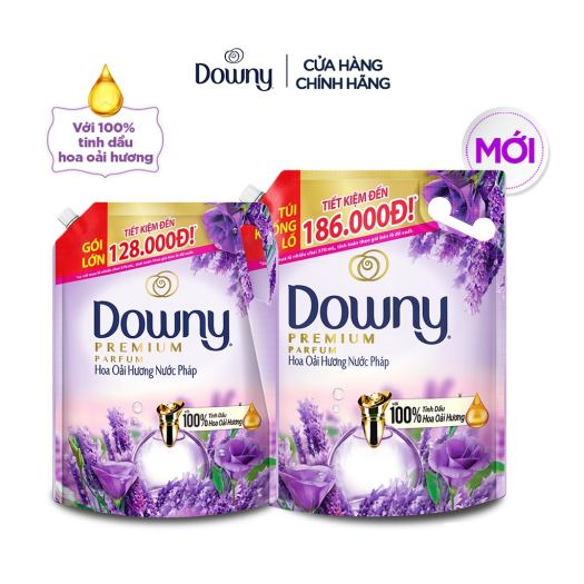Nước xả vải Downy hương hoa Oải Hương nước Pháp (2.2L/3L)