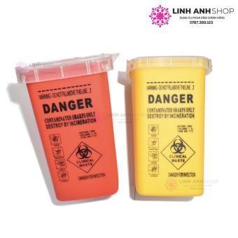 Thùng Rác Mini Đựng Kim Rác Thải Trong Phun Xăm