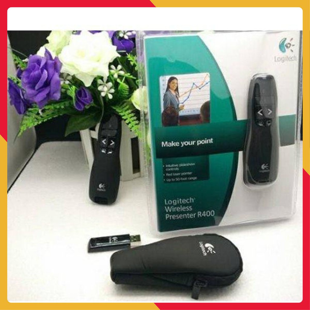 Điều khiển Trình chiếu Không dây từ xa R400 của Logitech Bút trình chiếu Logitech R400 Mua Online Bút Laser Logitech Chính Hãng, Giá Tốt | Lazada.vn Bút trình chiếu Logitech Presenter Cordless R400