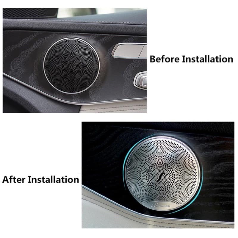 Ốp loa burmester cửa xe mercedes-benz