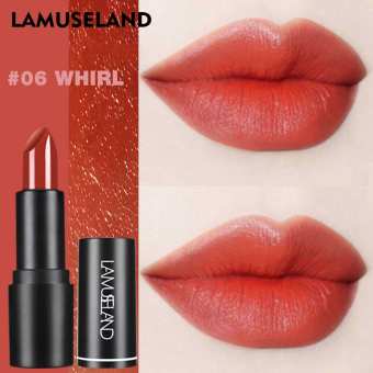 LAMUSELAND 12 Màu Giữ Ẩm Không Thấm Nước Lụa Nhung Son Môi LA11/LA12