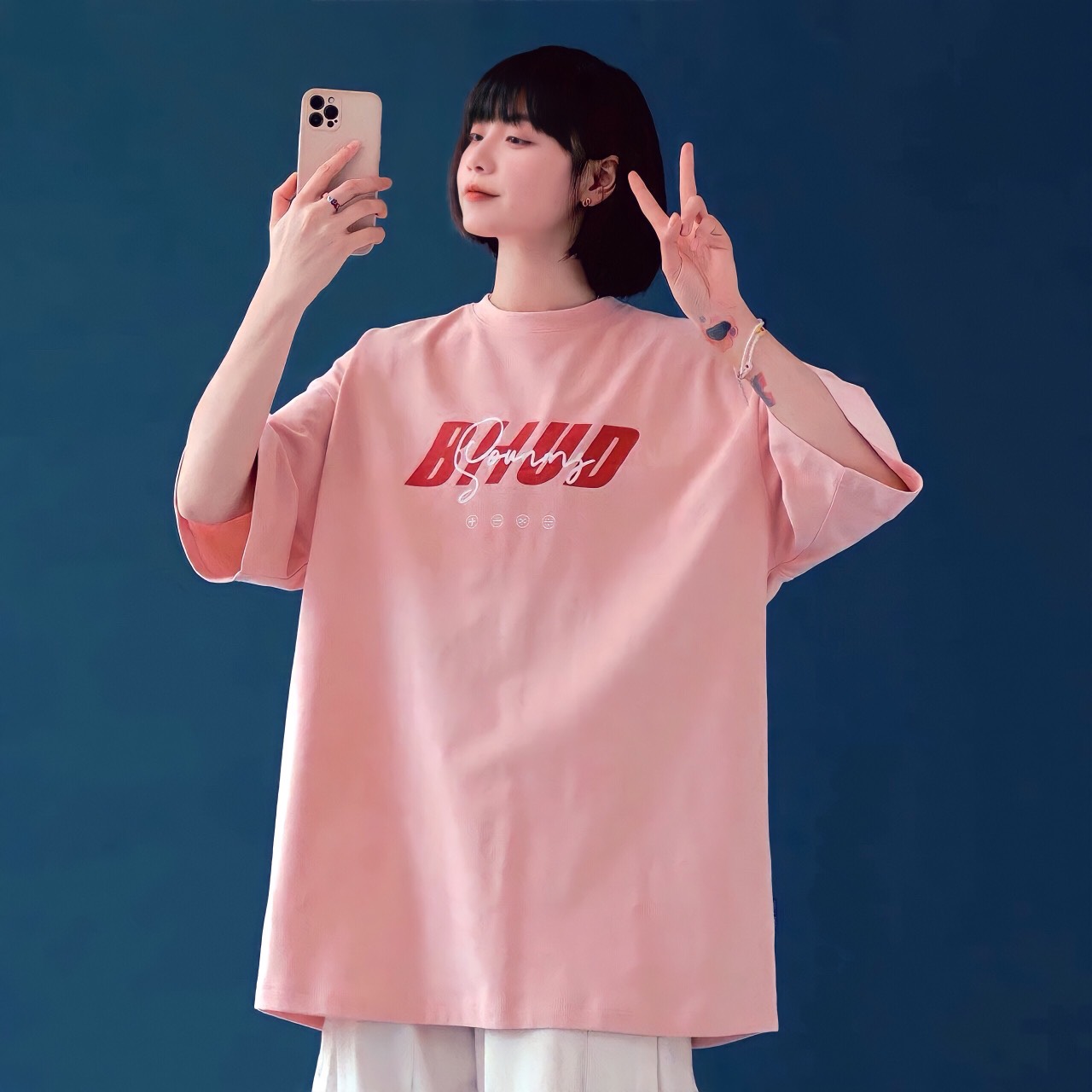 Áo thun áo phông tay lỡ from rộng kl unisex